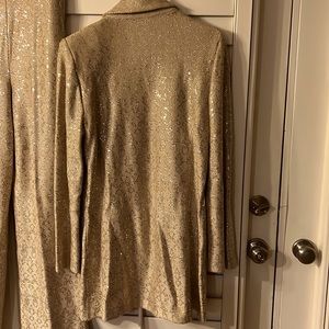 Shimmering sequins 2ps pant evening suit